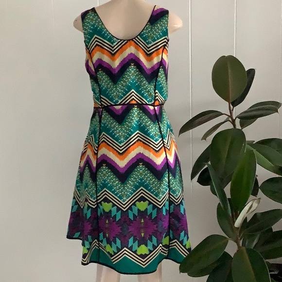 Bar III Multi-colored Sleeveless Dress Size Small - Picture 7 of 10